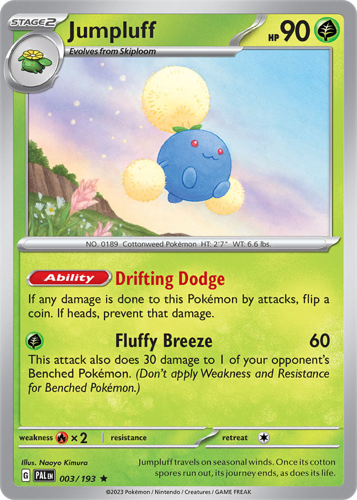 #003 Jumpluff 003/193 Rare Holo