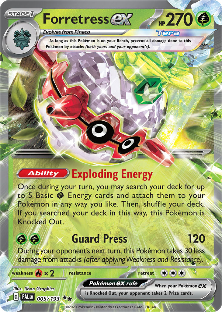 #005 Forretress Ex 005/193 Double Rare