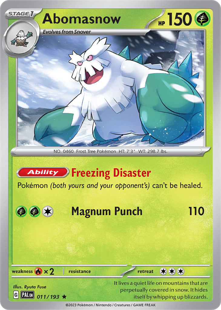 #011 Abomasnow 011/193 Rare Holo