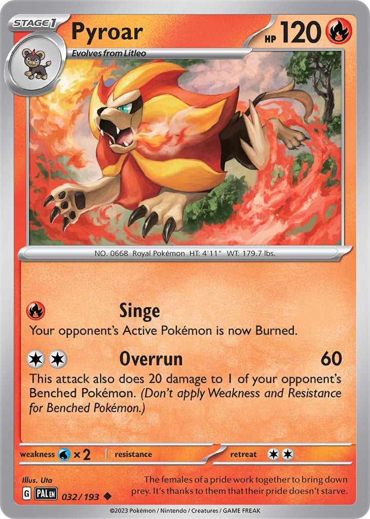 #032 Pyroar 032/193 Uncommon