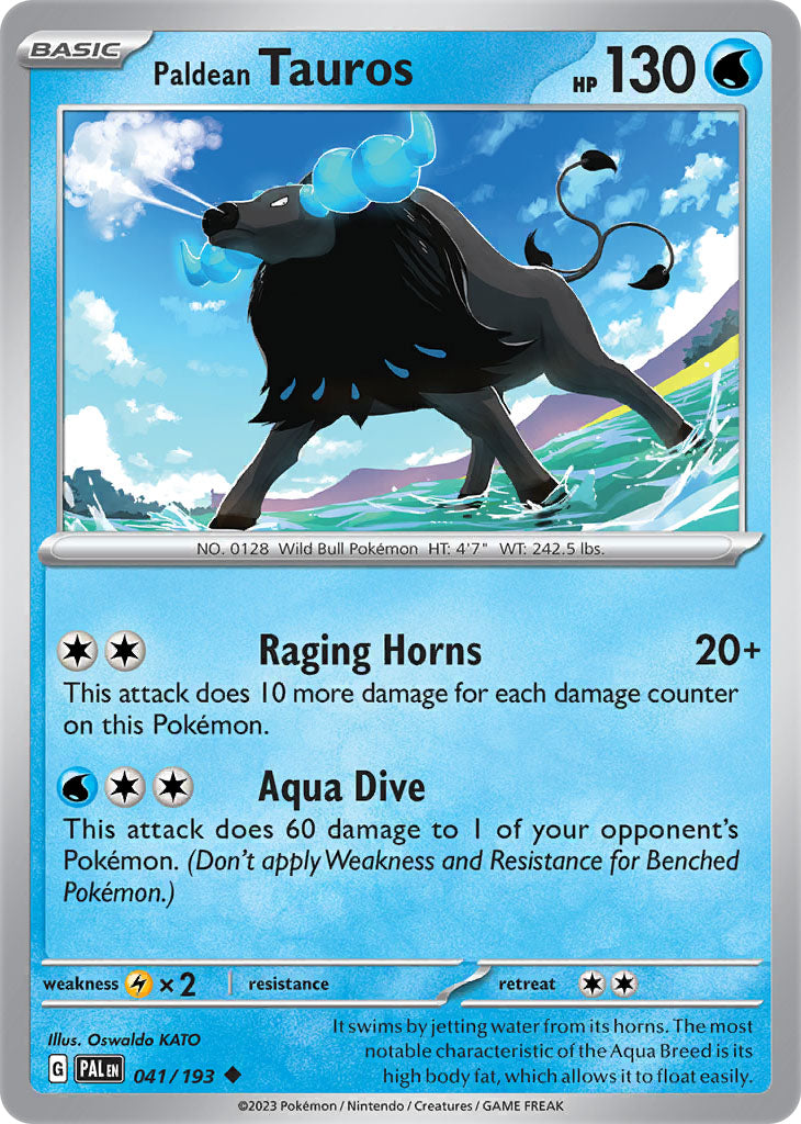 #041 Paldean Tauros 041/193 Uncommon