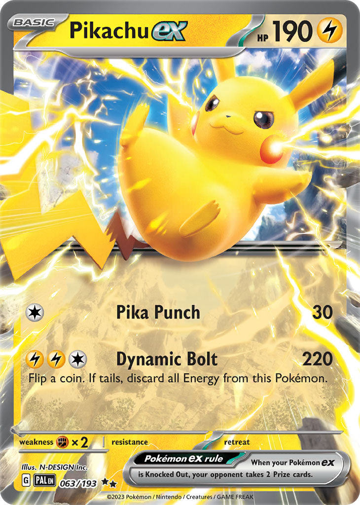 #063 Pikachu EX 063/193 Double Rare