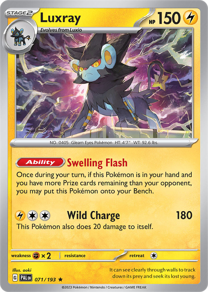 #071 Luxray 071/193 Rare Holo