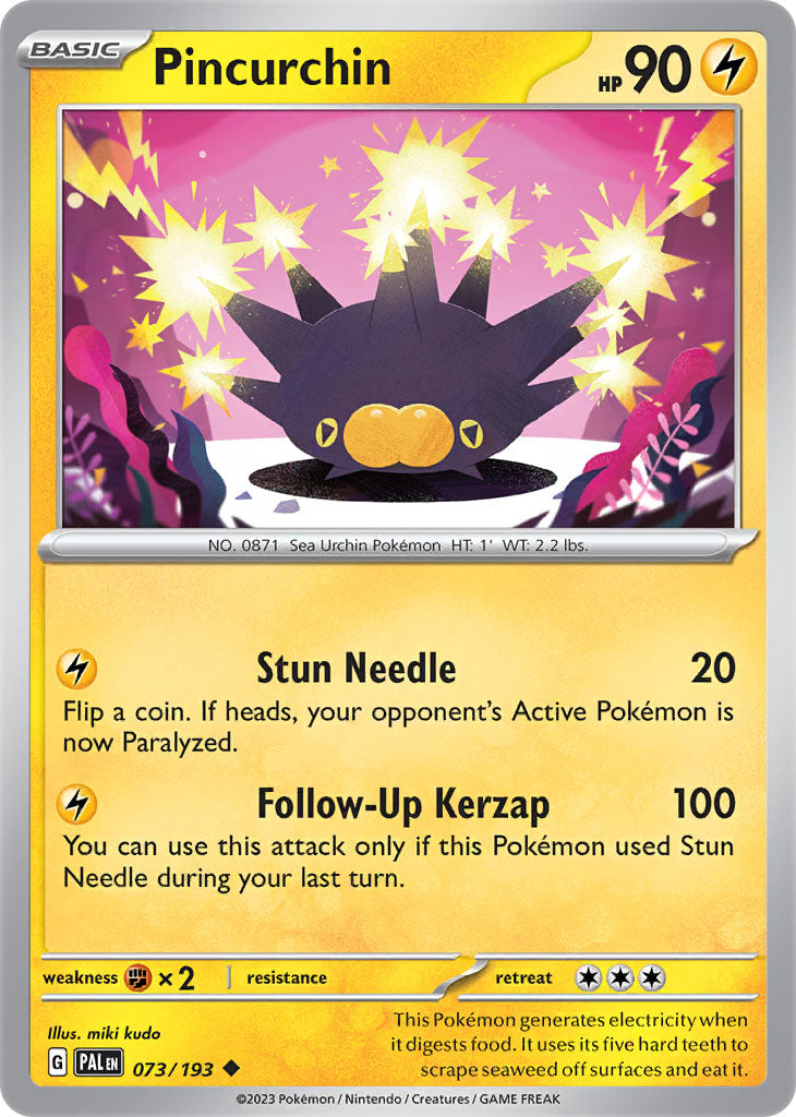 #073 Pincurchin 073/193 Uncommon