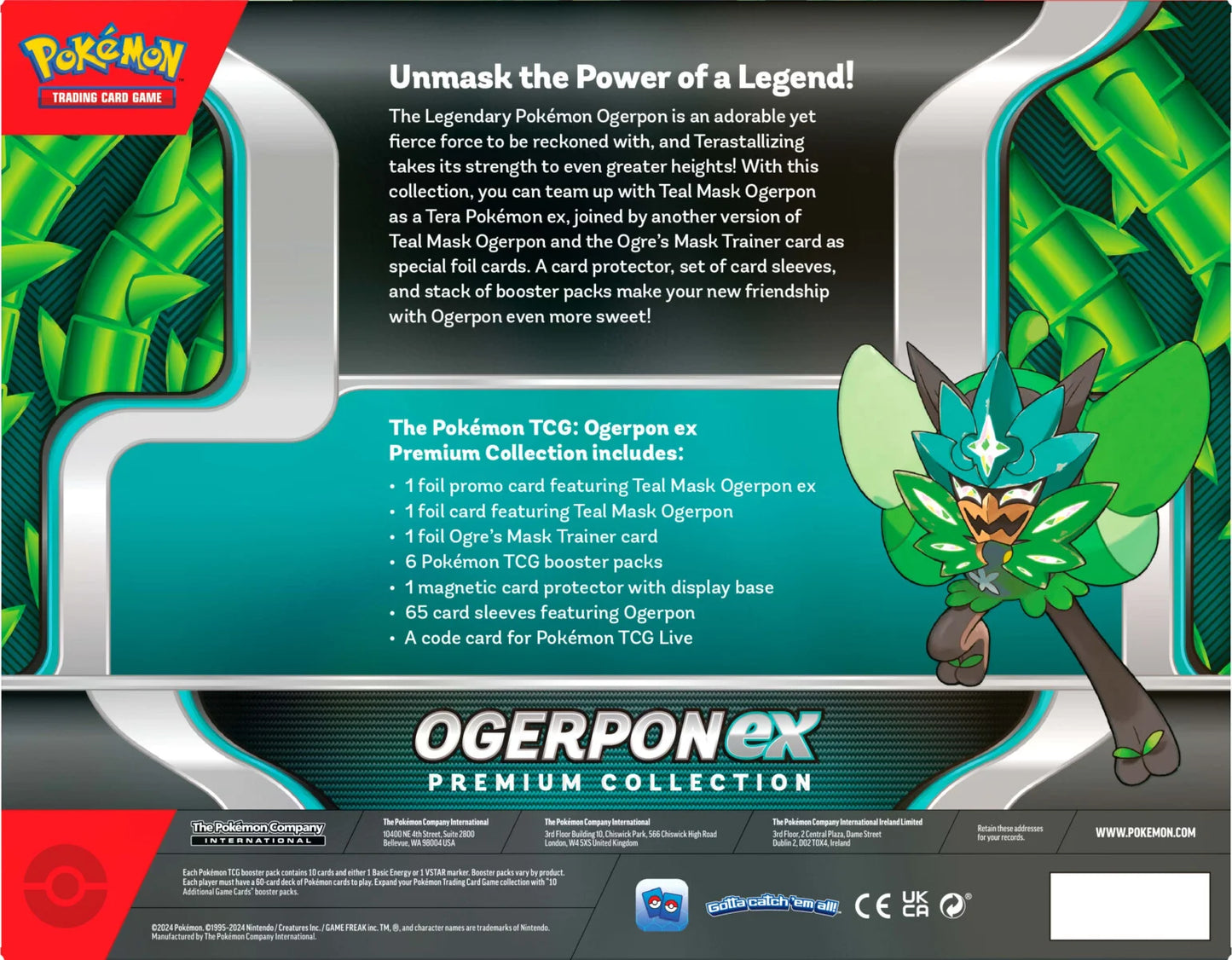 Pokemon Teal Mask Ogerpon EX Premium Collection