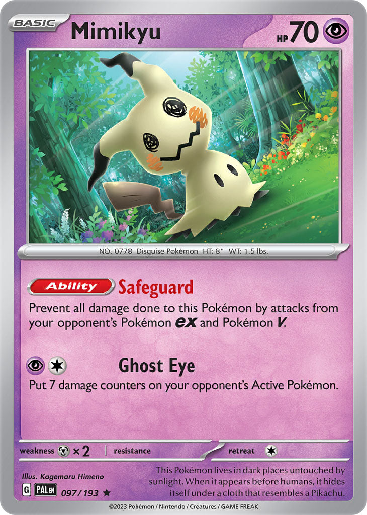 #097 Mimikyu 097/193 Rare Holo