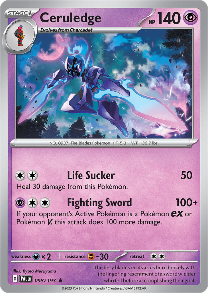#098 Ceruledge 098/193 Rare Holo
