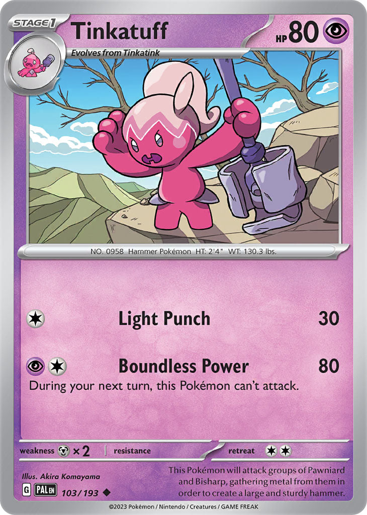 #103 Tinkatuff 103/193 Uncommon