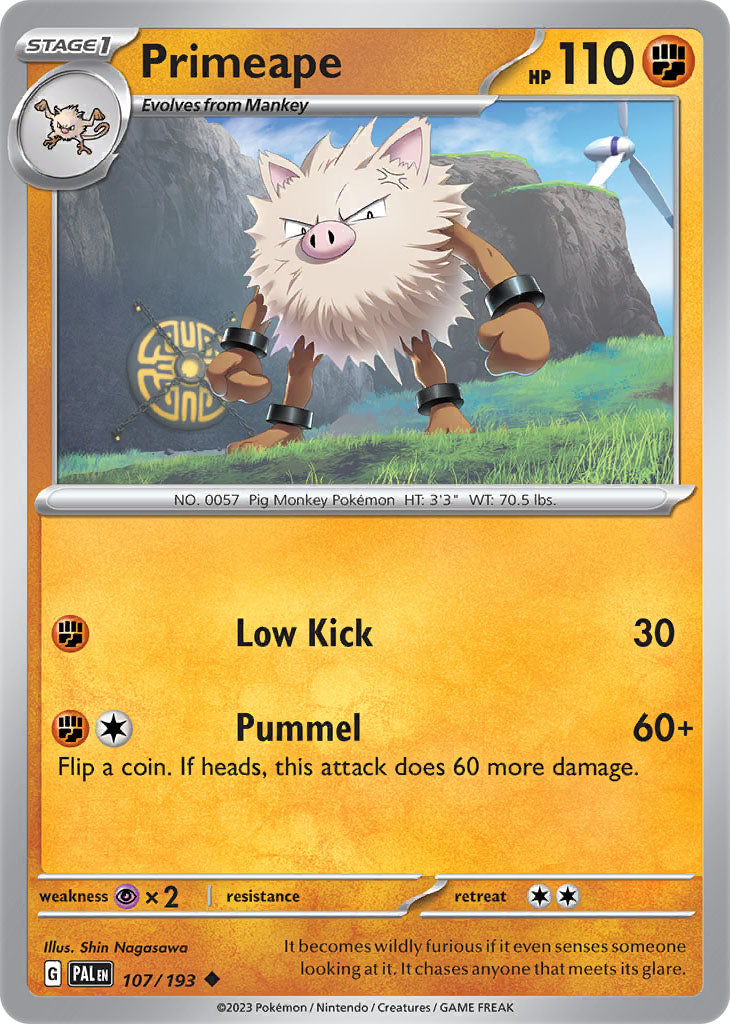 #107 Primeape 107/193 Uncommon