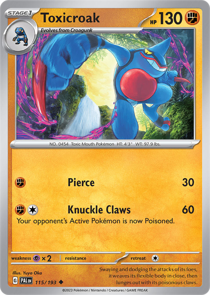 #115 Toxicroak 115/193 Uncommon