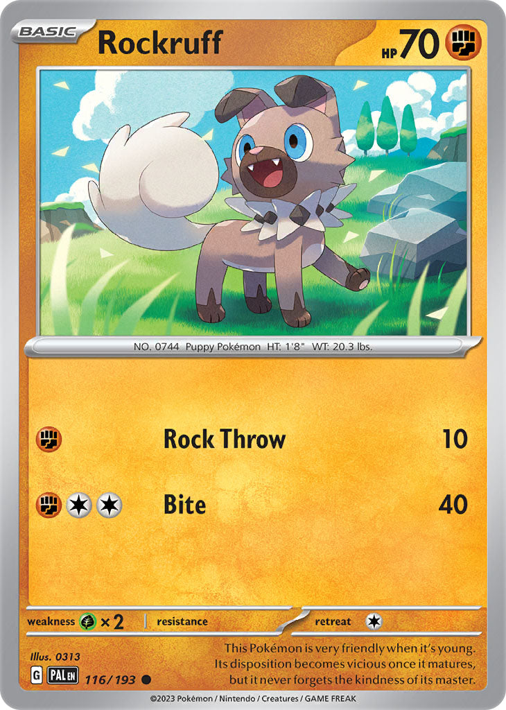 #116 Rockruff 116/193 Common