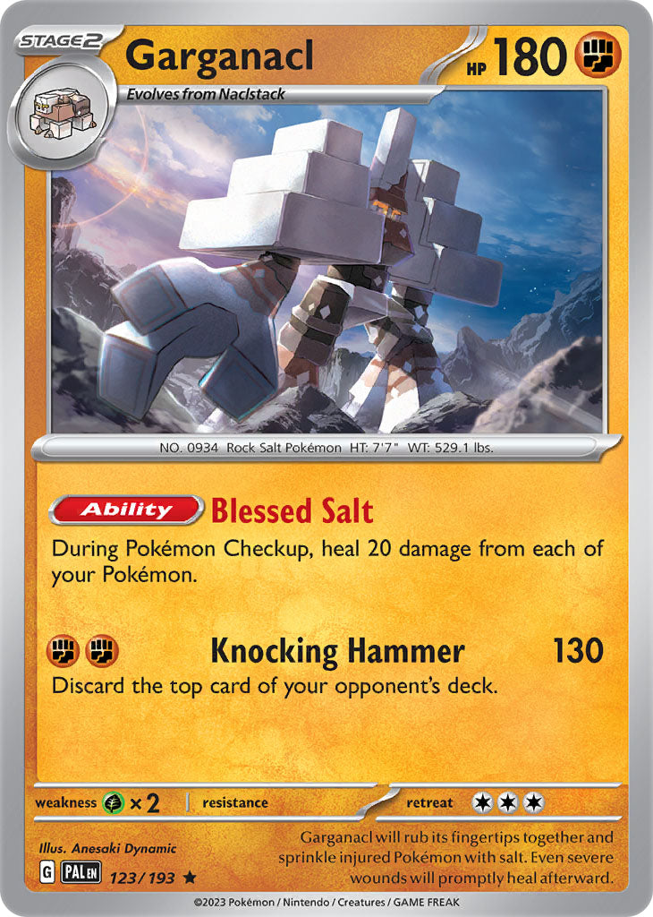 #123 Garganacl 123/193 Rare Holo