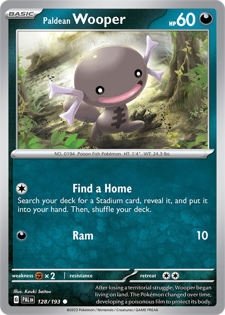 #128 Paldean Wooper 128/193 Common