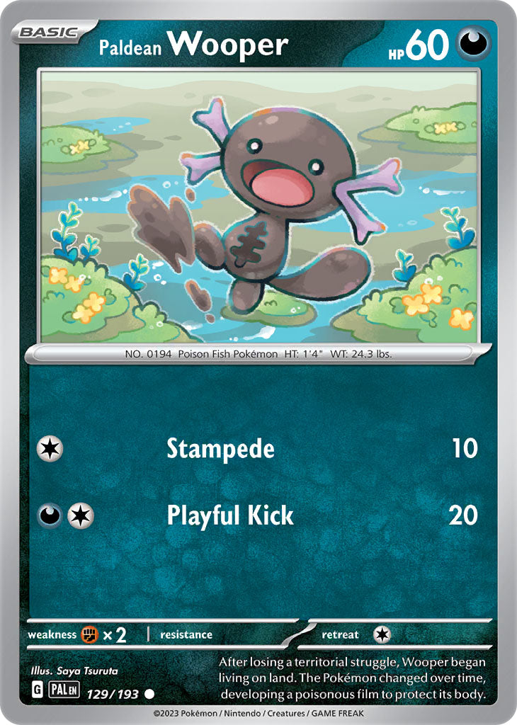 #129 Paldean Wooper 129/193 Common