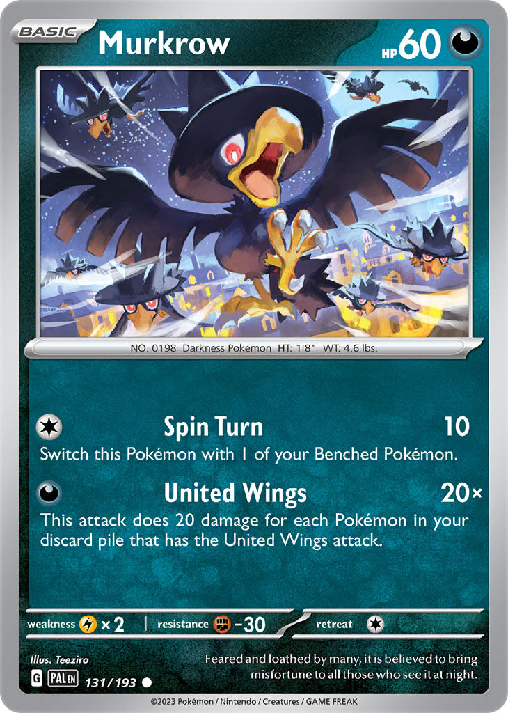 #131 Murkrow 131/193 Common