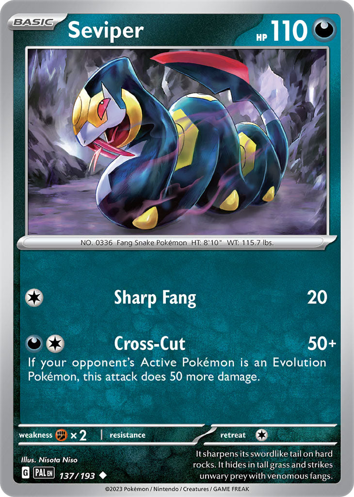 #137 Seviper 137/193 Uncommon