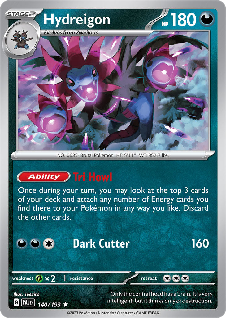 #140 Hydreigon 140/193 Rare Holo