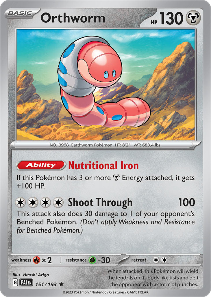 #151 Orthworm 151/193 Rare Holo