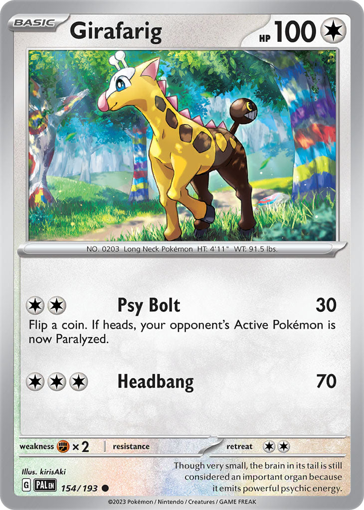 #154 Girafarig 154/193 Common