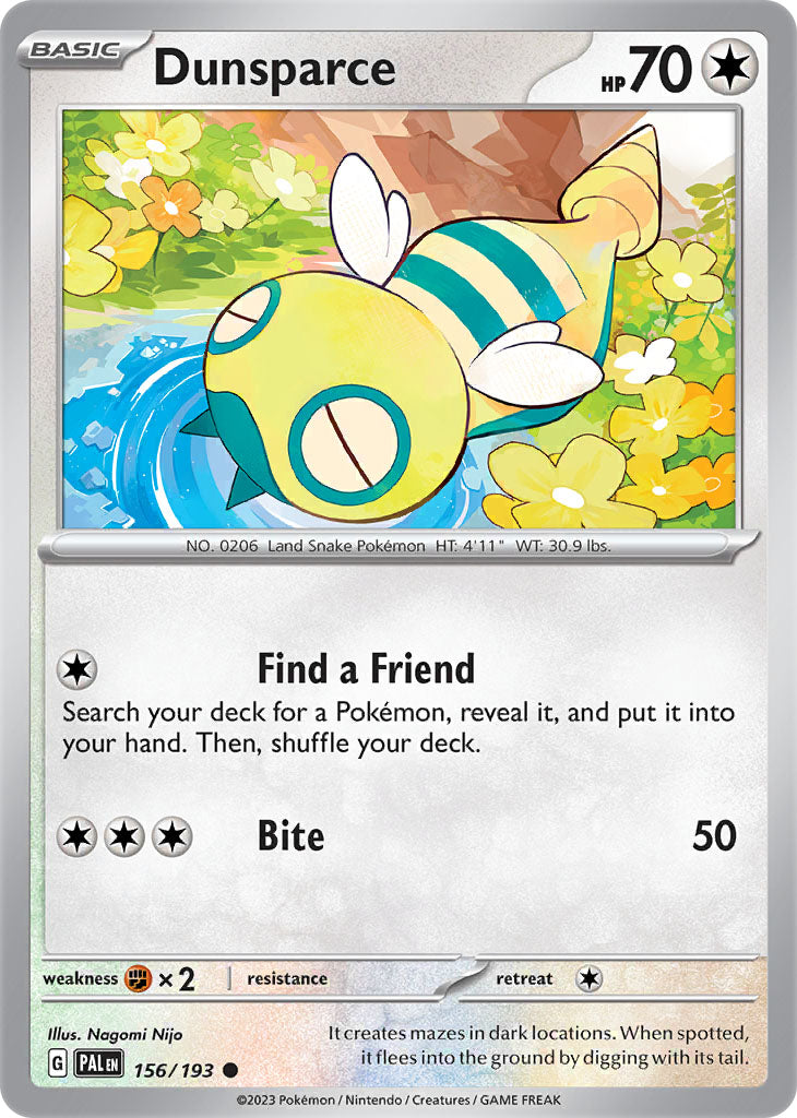 #156 Dunsparce 156/193 Common