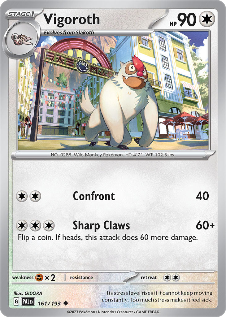 #161 Vigoroth 161/193 Common