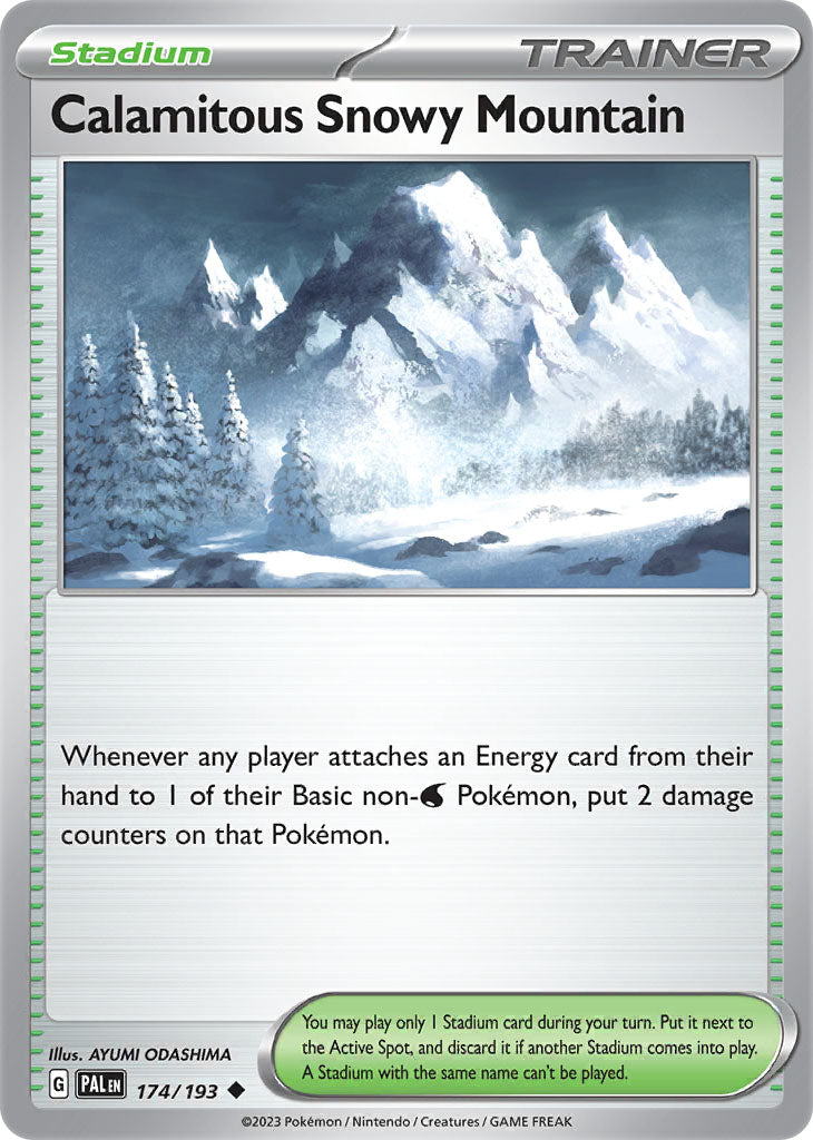 #174 Calamitous Snowy Mountain 174/193 Uncommon