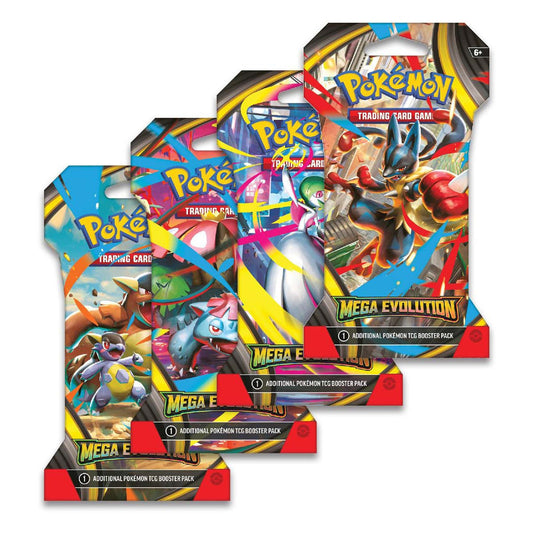 (Åpnes på Stream)  Mega Evolution Sleeved Booster Pakke