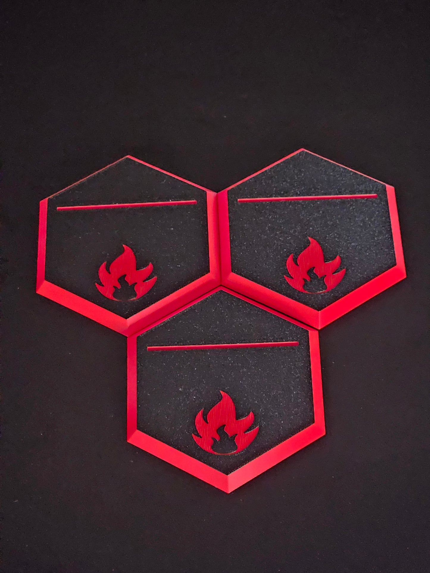 (Fire) Hexagon stand for toploader