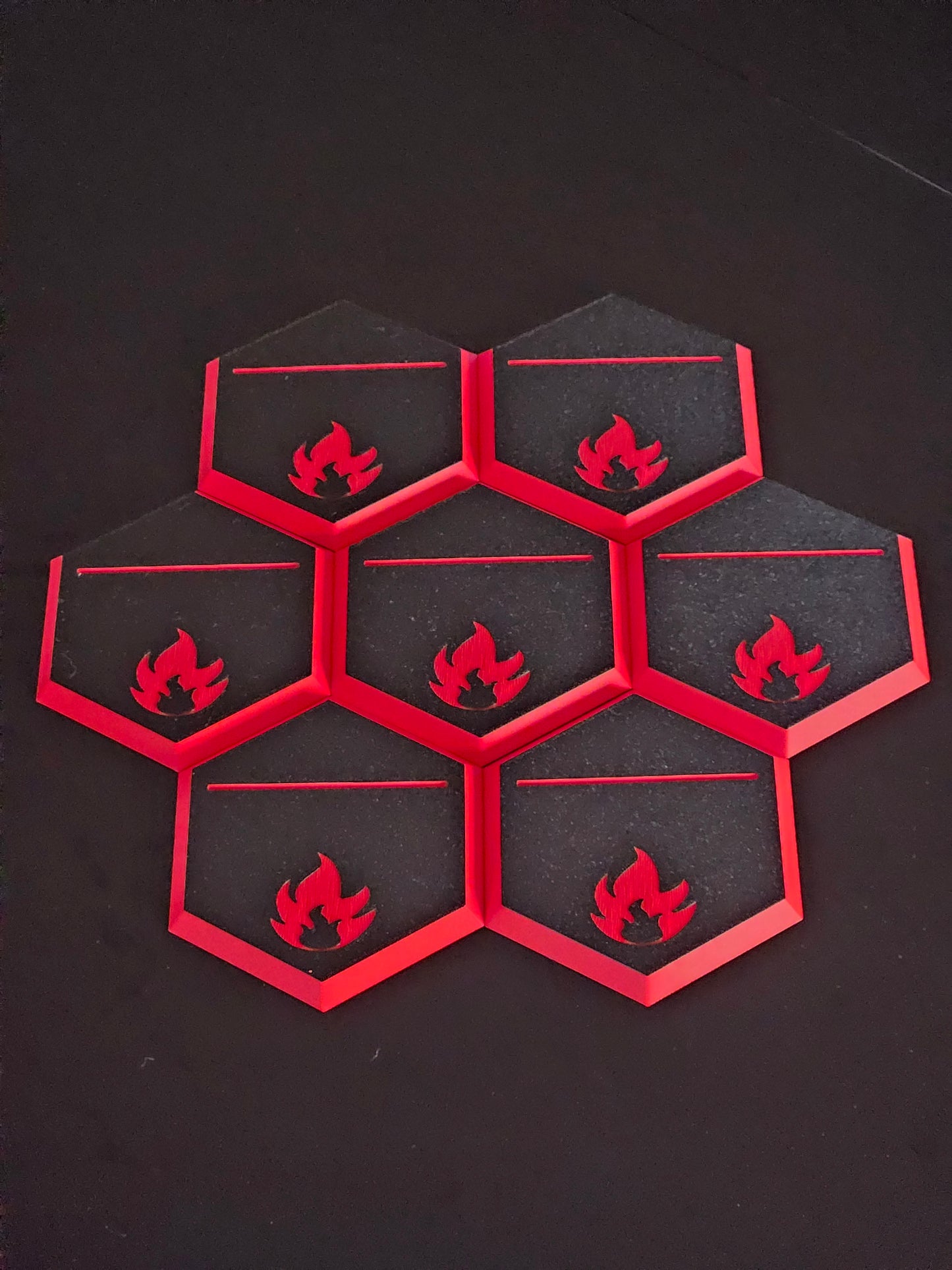 (Fire) Hexagon stand for toploader
