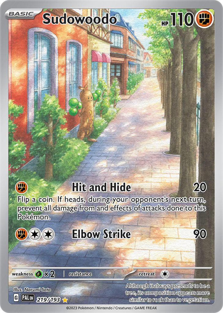 #219 Sudowoodo 219/193 Illustration Rare