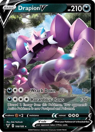 #106 Drapion V 106/185 Ultra Rare