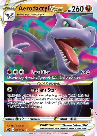 #093 Aerodactyl Vstar 093/196 Ultra Rare