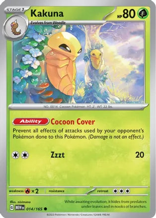 #014 Kakuna 014/165 Common Reverse Holo
