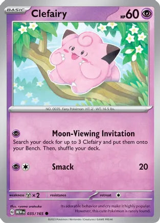 #035 Clefairy 035/165 Common Reverse Holo