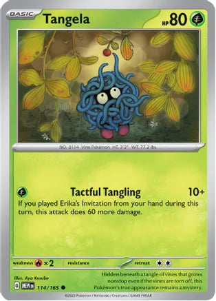 #114 Tangela 114/165 Common Reverse Holo