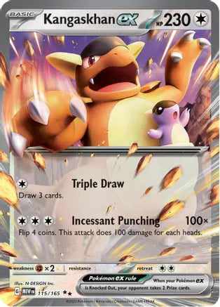 #115 Kangaskhan EX - 115/165 Double Rare