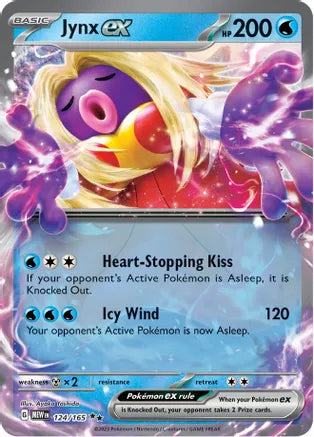 #124 Jynx EX - 124/165 Double Rare
