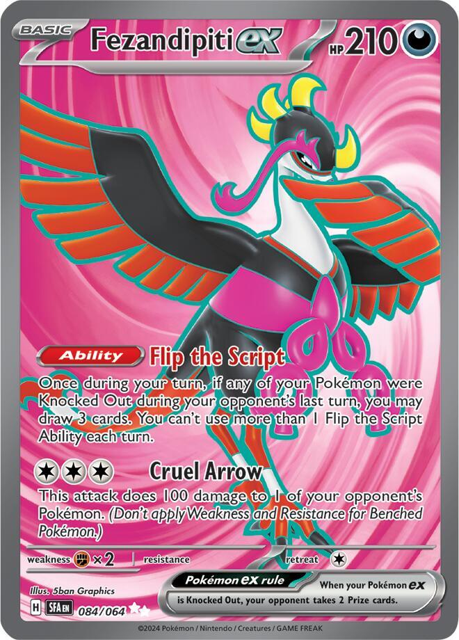 #084 Fezandipiti EX 084/064 Ultra Rare