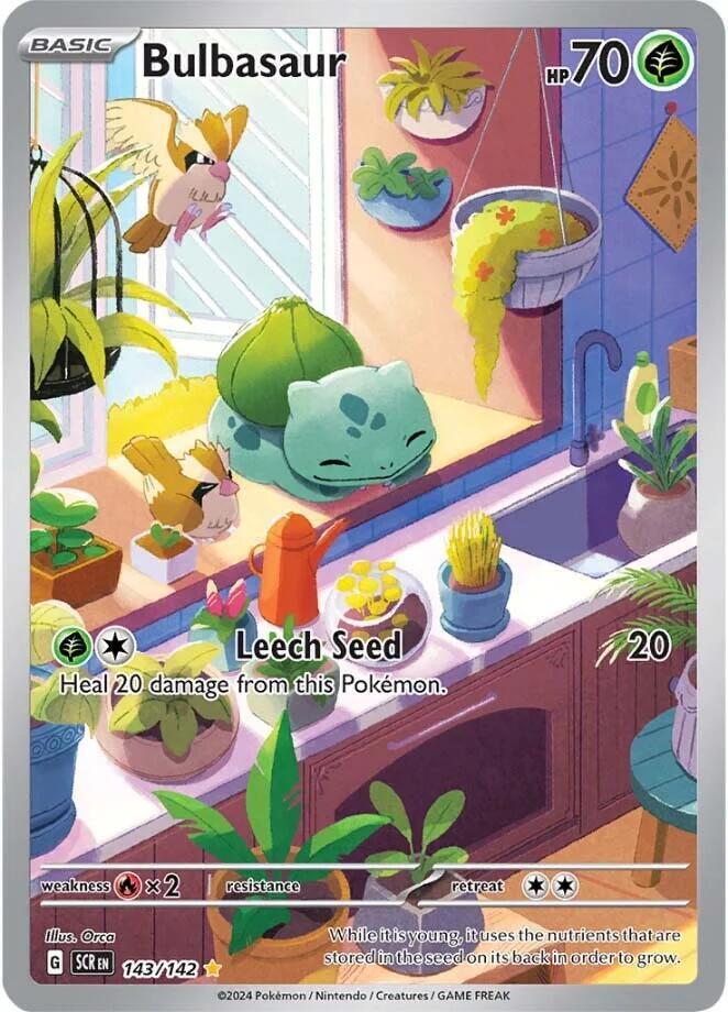 #143 Bulbasaur 143/142 Illustration Rare