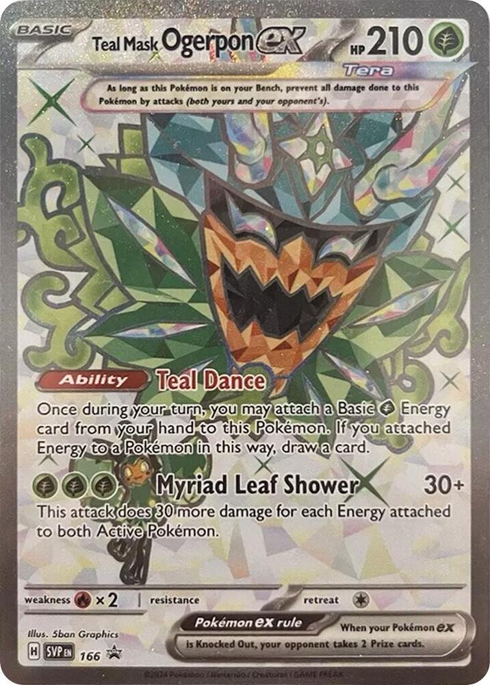 #166 Teal Mask Ogerpon EX 166 promo