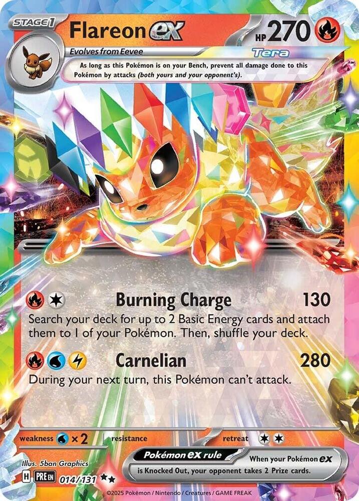 #014 Flareon EX 014/131 Double Rare
