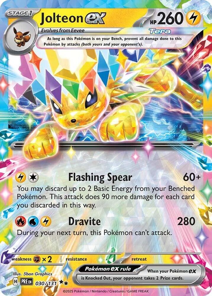 #030 Jolteon EX 030/131 Double Rare
