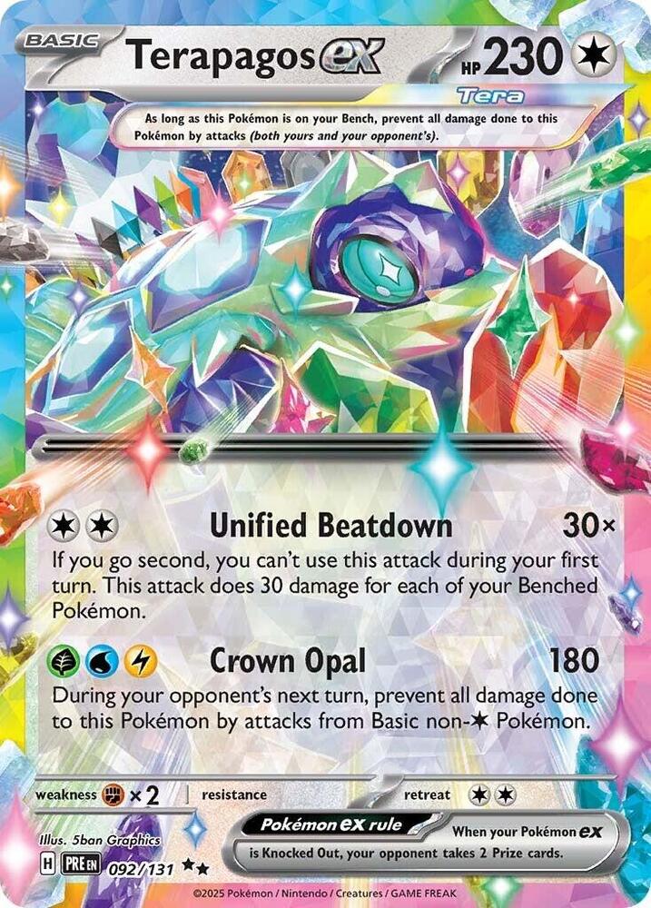 #092 Terapagos EX 092/131 Double Rare