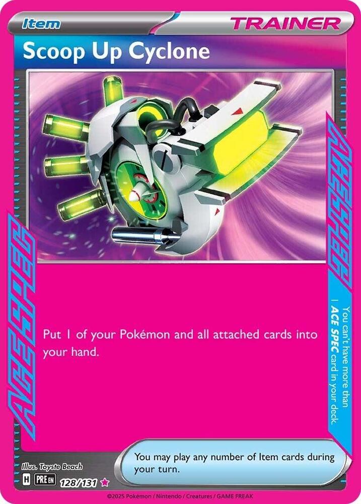#128 Scoop Up Cyclone 128/131 ACESPEC Rare