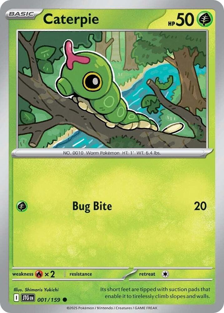 #001 Caterpie 001/159 Common
