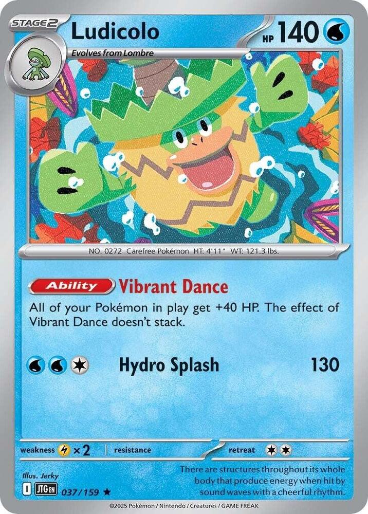#037 Ludicolo 037/159 Rare Holo