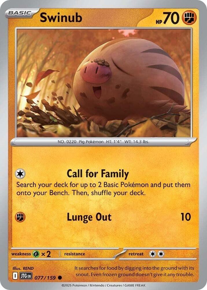 #077 Swinub 077/159 Common