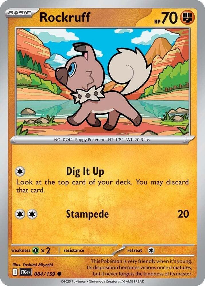 #084 Rockruff 084/159 Common