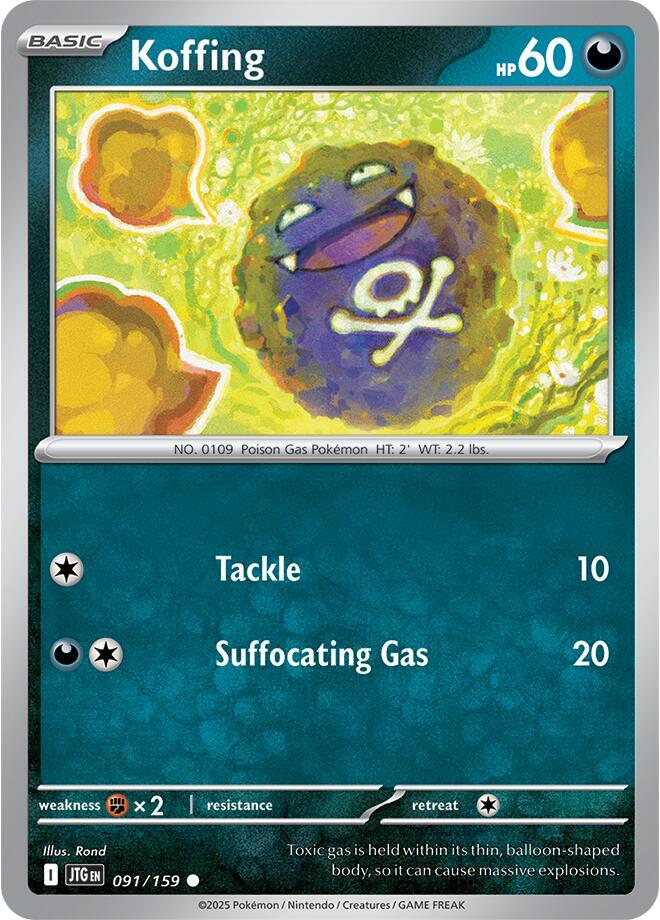 #091 Koffing 091/159 Common