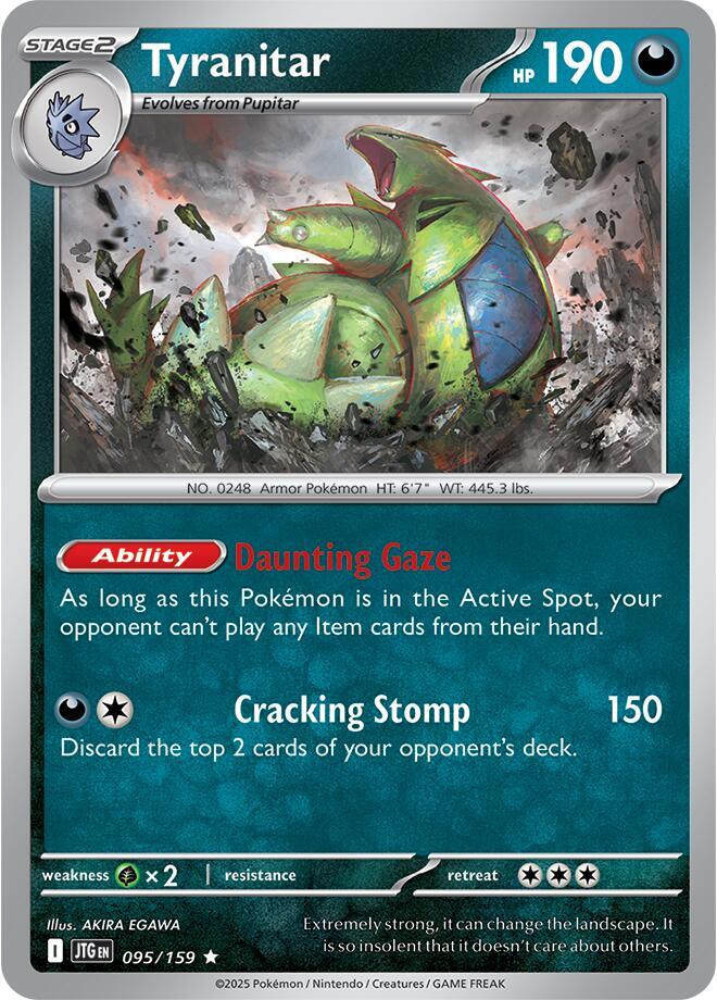 #095 Tyranitar 095/159 Rare Holo